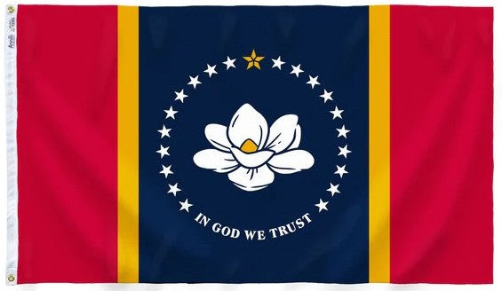 Mississippi (Magnolia) Nylon State Flag