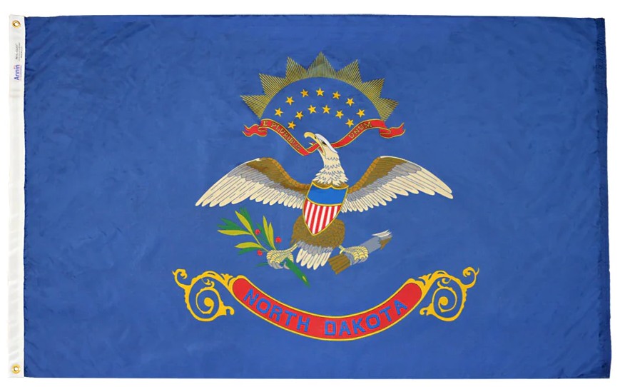 North Dakota Nylon State Flag