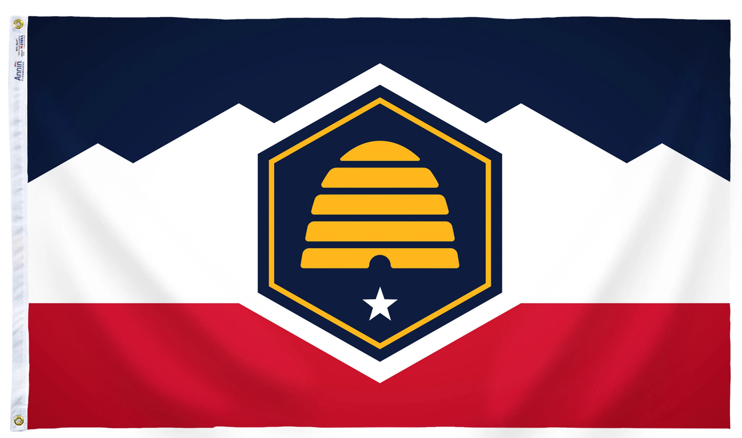 Utah (Beehive) Nylon State Flag