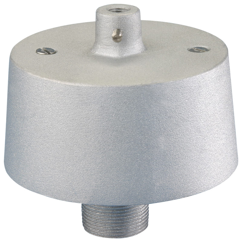Eder IHT-VS Internal Halyard Truck - Rope Style, Threaded, Stationary - Silver