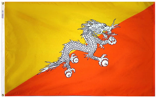Bhutan Nylon Flag