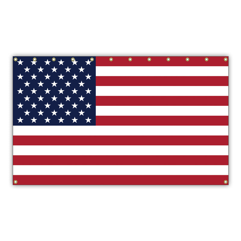 30' x 60' wall mount American flag - Invisible Header