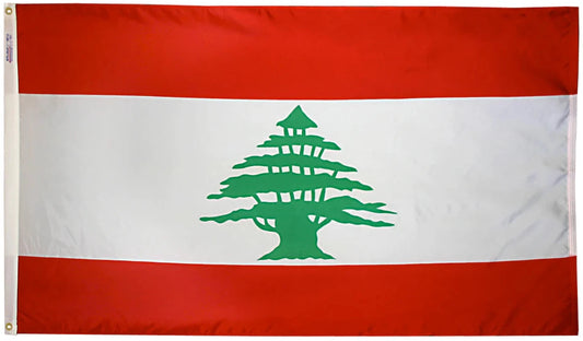 Lebanon 3x5 Nylon Flag