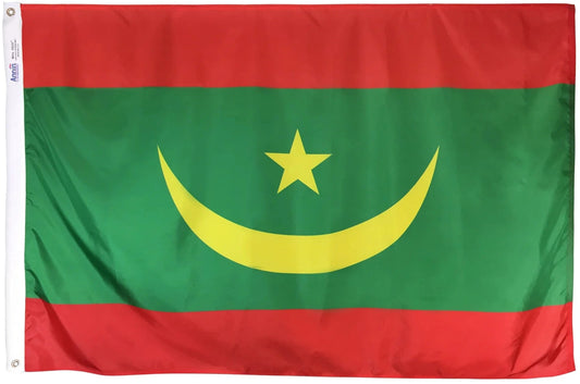 Mauritania Nylon Flag