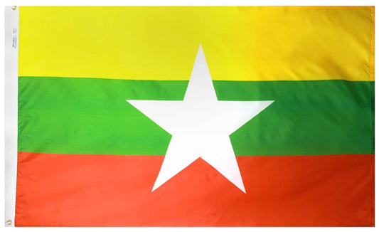 Myanmar Nylon Flag