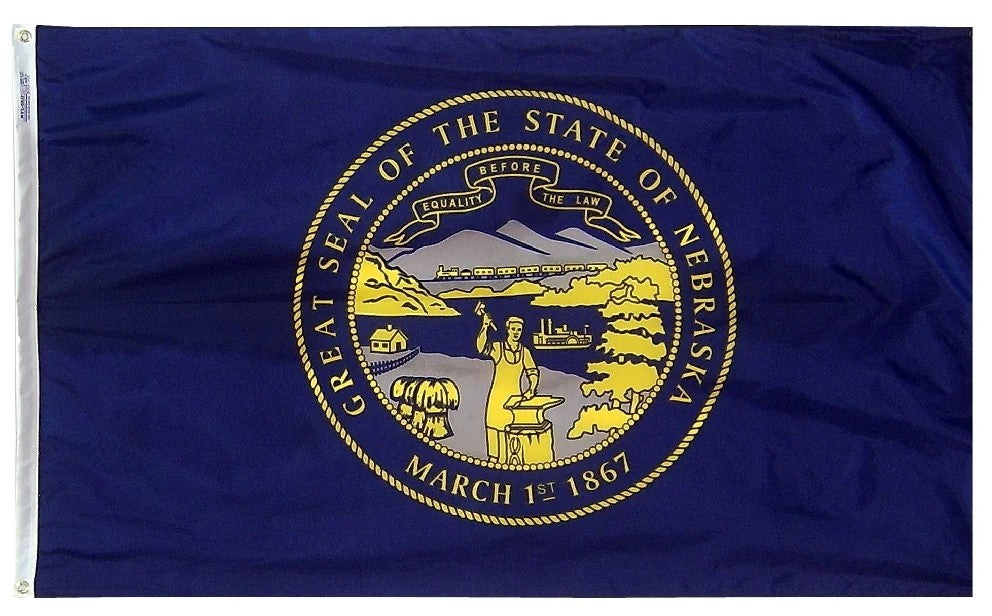 Nebraska Nylon State Flag