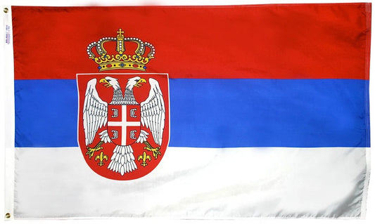 Serbia Nylon Flag