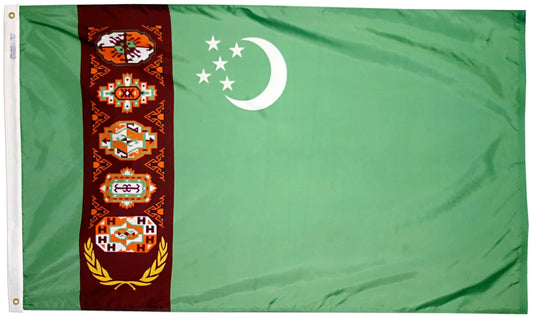 Turkmenistan Nylon Flag
