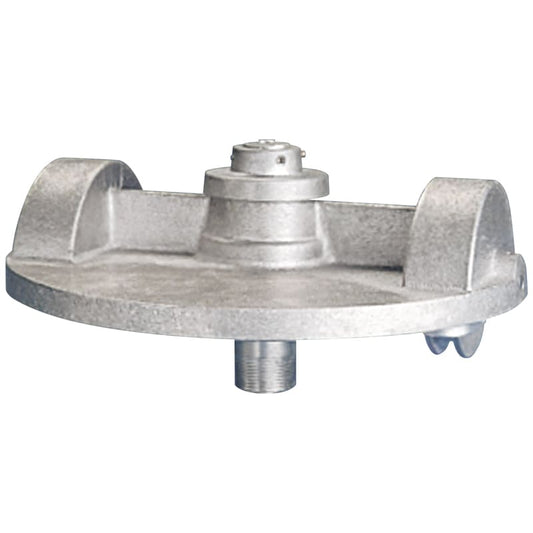Eder Extra Heavy-Duty Flagpole Truck - Threaded, Revolving, Double Pulley - Silver