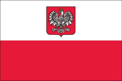 Flag of Poland With Eagle